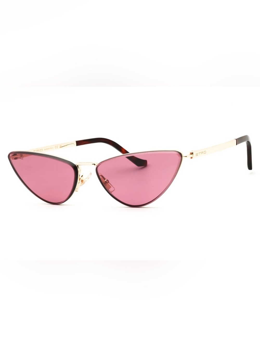 NWT ETRO Rose Gold pink Cat-eye Sunglasses